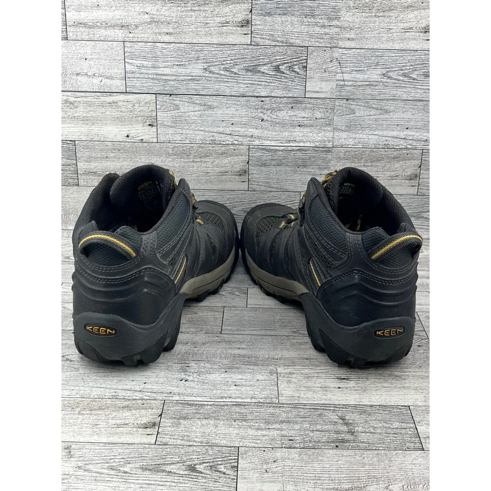 KEEN Utility Men Black‎ Waterproof Steel Toe Work Boots Size 8.5D